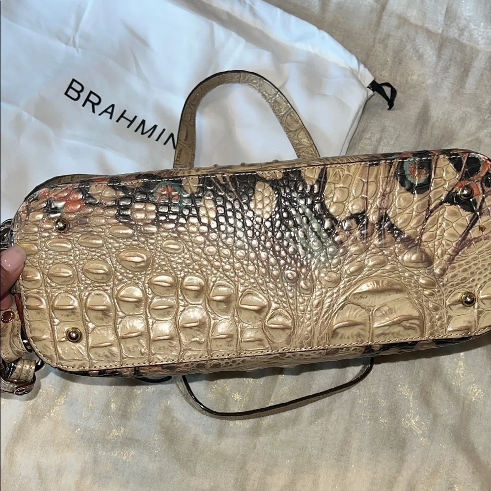 Brahmin Multicolor Satchel with Tan and Brown Accents - Picture 5 of 5